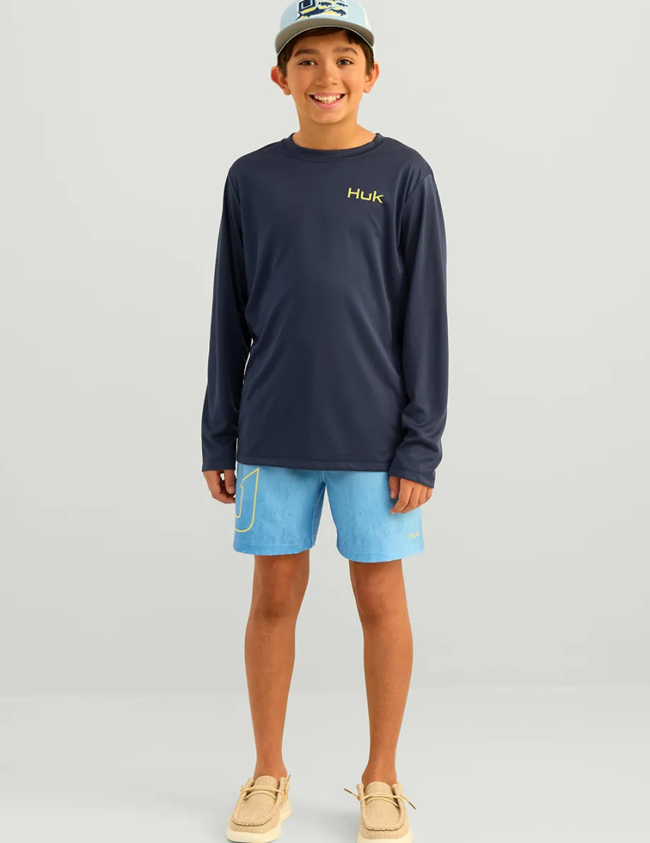 Huk Gear Performance Tops-Kids Huk Fill Pursuit Performance Crew Huk Fill Naval Academy