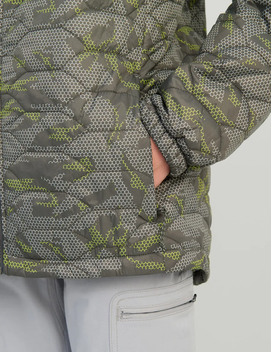 Huk Gear Insulation-Kids Huk Scale Jacket Volcanic Ash Geo Camo