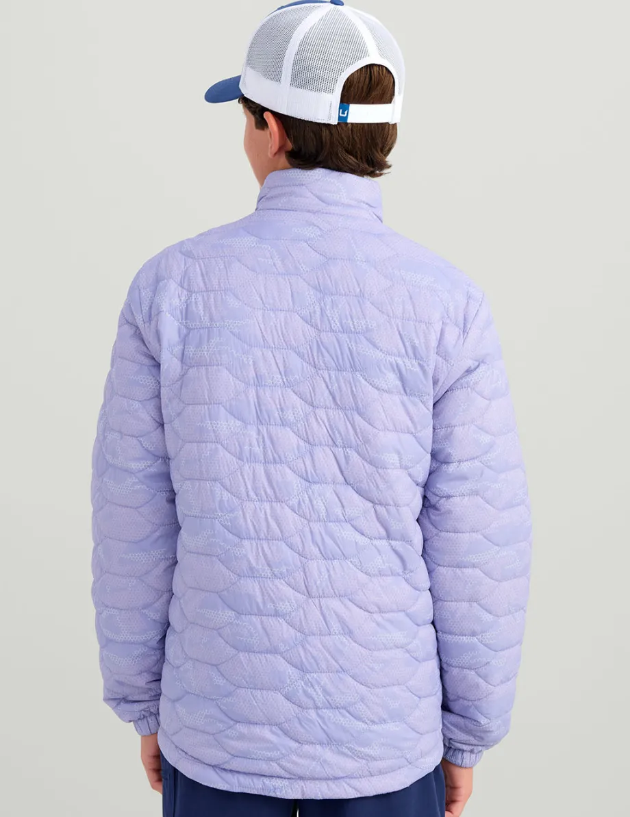 Huk Gear Insulation-Kids Huk Scale Jacket Lightning Sky Geo Camo