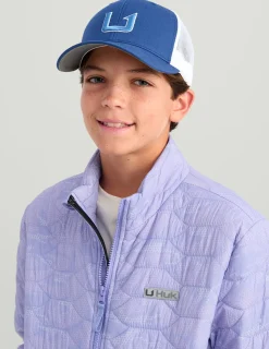 Huk Gear Insulation-Kids Huk Scale Jacket Lightning Sky Geo Camo