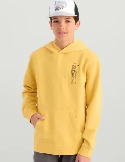 Huk Gear Hoodies & Pullovers-Kids Huk Truck Cotton Hoodie Harvest Wheat