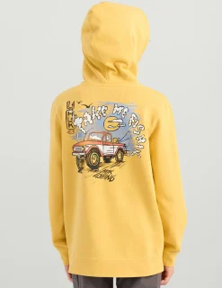 Huk Gear Hoodies & Pullovers-Kids Huk Truck Cotton Hoodie Harvest Wheat