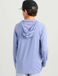 Huk Gear Performance Tops-Kids Icon Performance Hoodie Lightning Sky