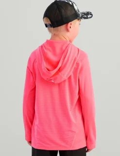 Huk Gear Performance Tops-Kids Icon Performance Hoodie Neon Coral