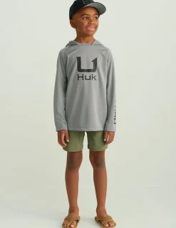 Huk Gear Performance Tops-Kids Icon Performance Hoodie Night Owl