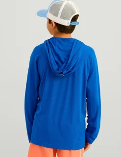 Huk Gear Performance Tops-Kids Icon Performance Hoodie Ocean Blue