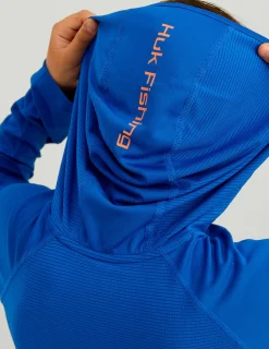 Huk Gear Performance Tops-Kids Icon Performance Hoodie Ocean Blue