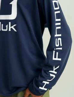 Huk Gear Performance Tops-Kids Icon Performance Hoodie Naval Academy