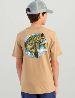Huk Gear T-Shirts-Kids KC Bass Tee Marl