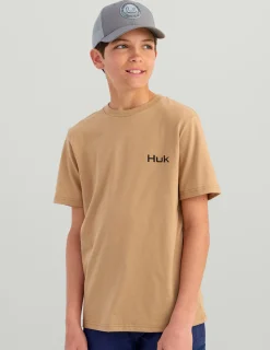 Huk Gear T-Shirts-Kids KC Bass Tee Marl