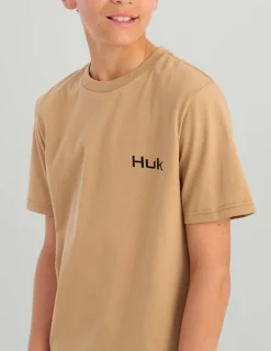 Huk Gear T-Shirts-Kids KC Bass Tee Marl