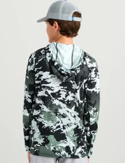 Huk Gear Performance Tops-Kids KC Icon Performance Hoodie KC Black Grazier 2