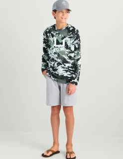 Huk Gear Performance Tops-Kids KC Icon Performance Hoodie KC Black Grazier 2