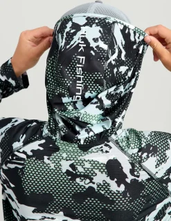 Huk Gear Performance Tops-Kids KC Icon Performance Hoodie KC Black Grazier 2