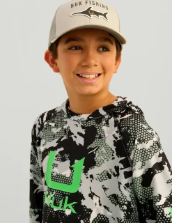 Huk Gear Performance Tops-Kids KC Icon Performance Hoodie KC Black Grazier