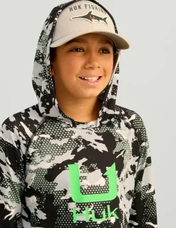 Huk Gear Performance Tops-Kids KC Icon Performance Hoodie KC Black Grazier