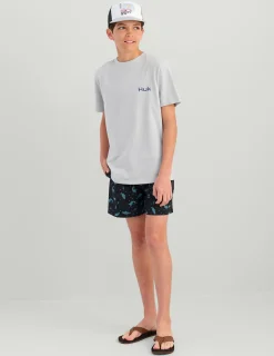 Huk Gear T-Shirts-Kids KC Marlin Tee Harbor Mist