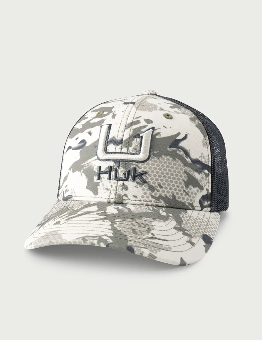 Huk Gear Hats-Kids KC Printed Trucker Hat KC Moss Grazier