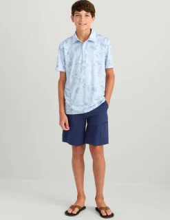 Huk Gear Polos|Performance Tops-Kids KC Pursuit Performance Polo KC Sky Camo