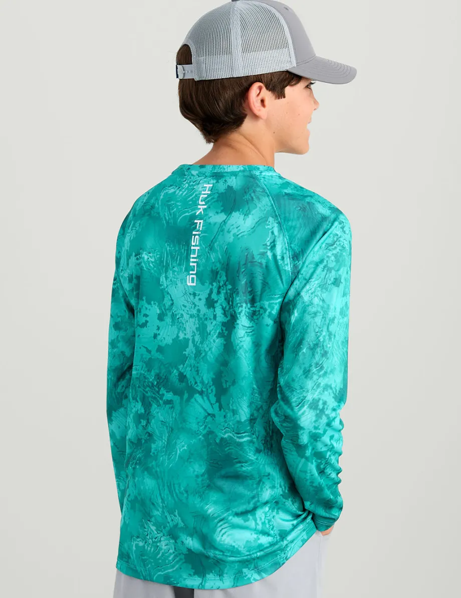 Huk Gear Performance Tops-Kids KC Subphantis Pursuit Performance Crew KC Subphantis Shallows