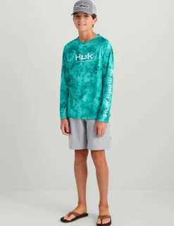 Huk Gear Performance Tops-Kids KC Subphantis Pursuit Performance Crew KC Subphantis Shallows