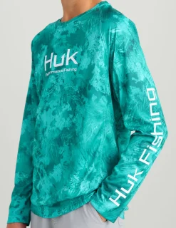 Huk Gear Performance Tops-Kids KC Subphantis Pursuit Performance Crew KC Subphantis Shallows