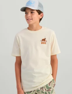 Huk Gear T-Shirts-Kids Lab Patch Tee Egret