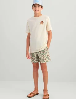 Huk Gear T-Shirts-Kids Lab Patch Tee Egret