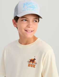 Huk Gear T-Shirts-Kids Lab Patch Tee Egret