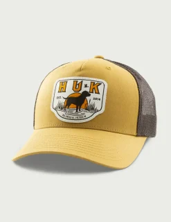 Huk Gear Hats|Hats-Kids Lab Patch Trucker Hat Sand Piper