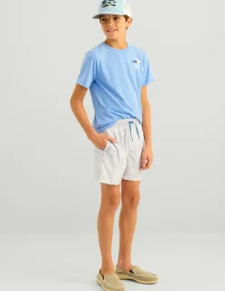 Huk Gear Swim-Kids Mossy Oak Pursuit Volley Swim Short Mossy Oak Stormwater Bonefish