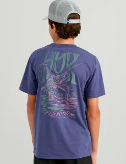 Huk Gear T-Shirts-Kids Night Sword Tee Skipper Blue