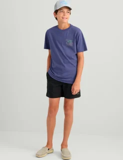 Huk Gear T-Shirts-Kids Night Sword Tee Skipper Blue