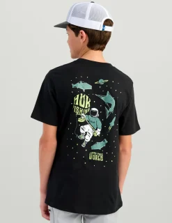 Huk Gear T-Shirts-Kids Outta This World Tee Black