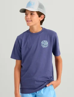 Huk Gear T-Shirts-Kids Outta This World Tee Skipper Blue
