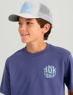 Huk Gear T-Shirts-Kids Outta This World Tee Skipper Blue