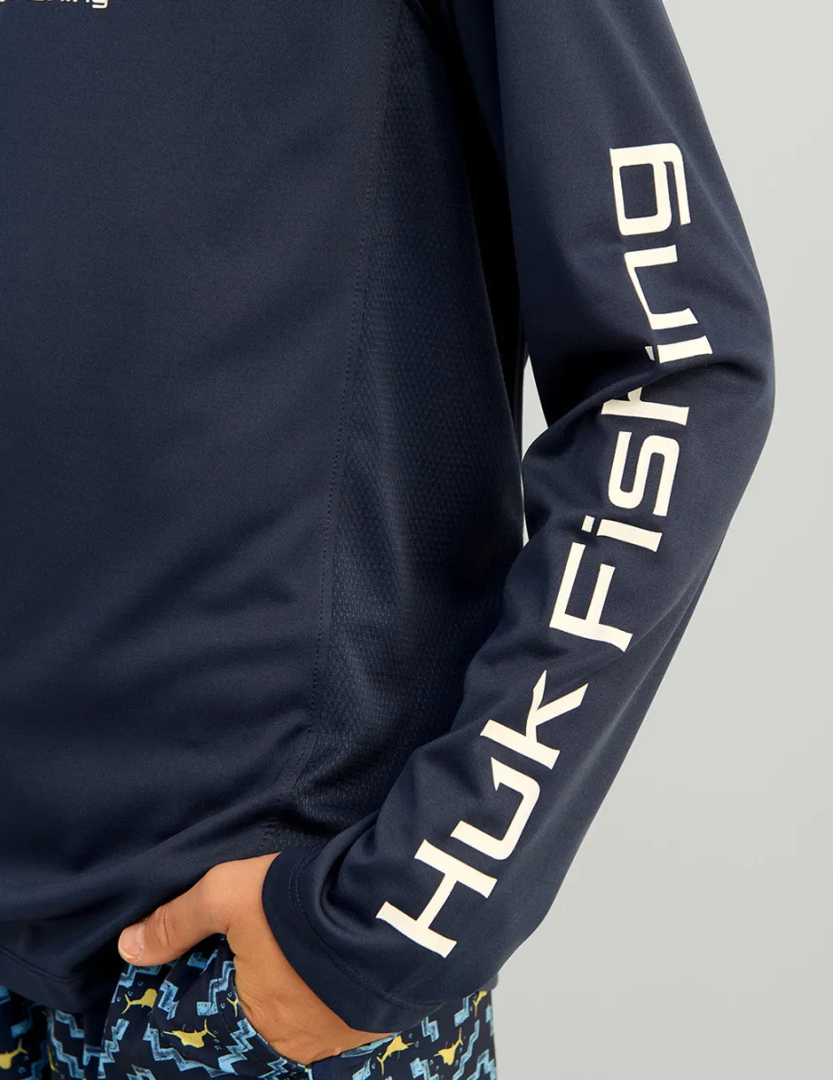 Huk Gear Performance Tops-Kids Pursuit Performance Crew Naval Academy