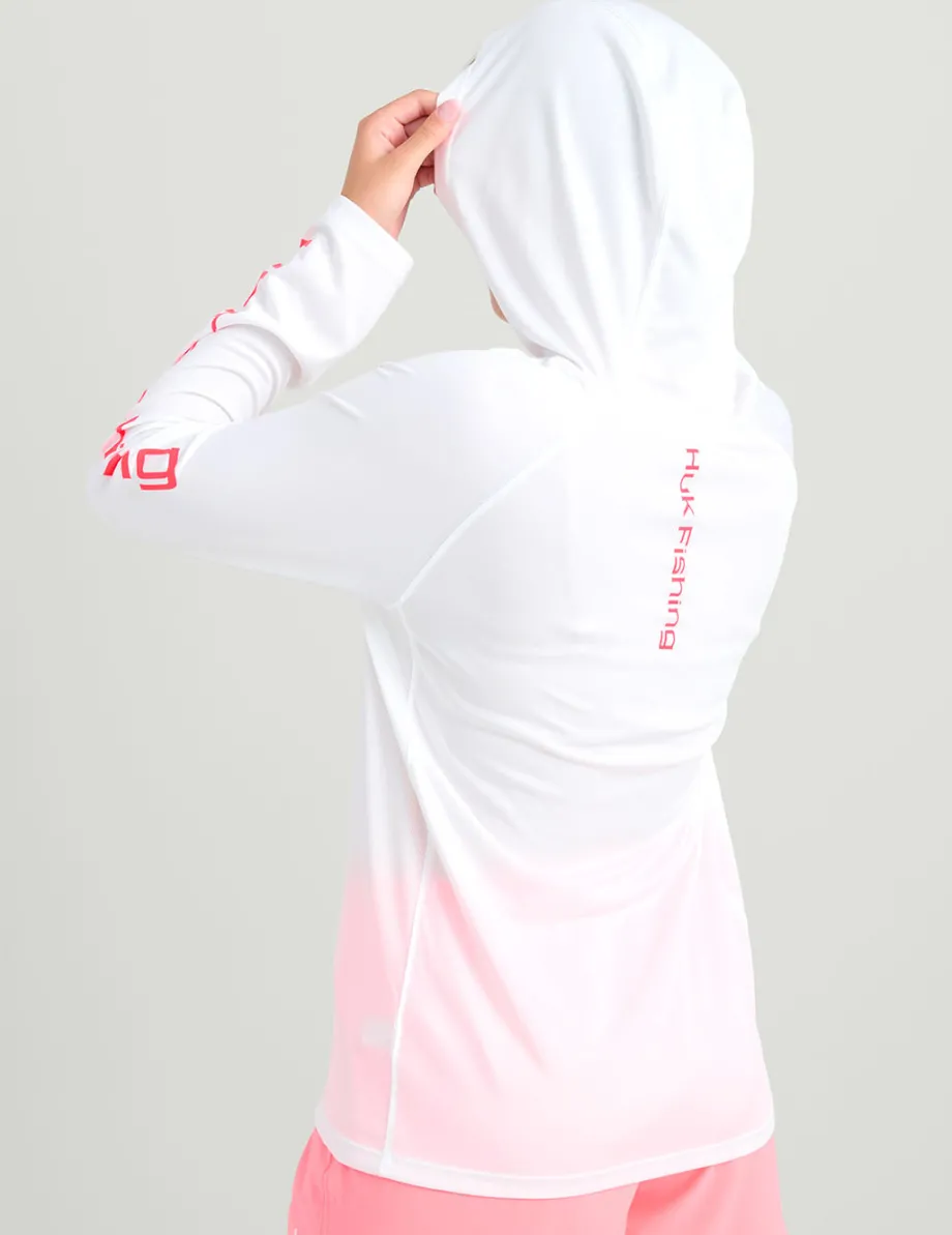Huk Gear Performance Tops-Kids Pursuit Performance Hoodie White
