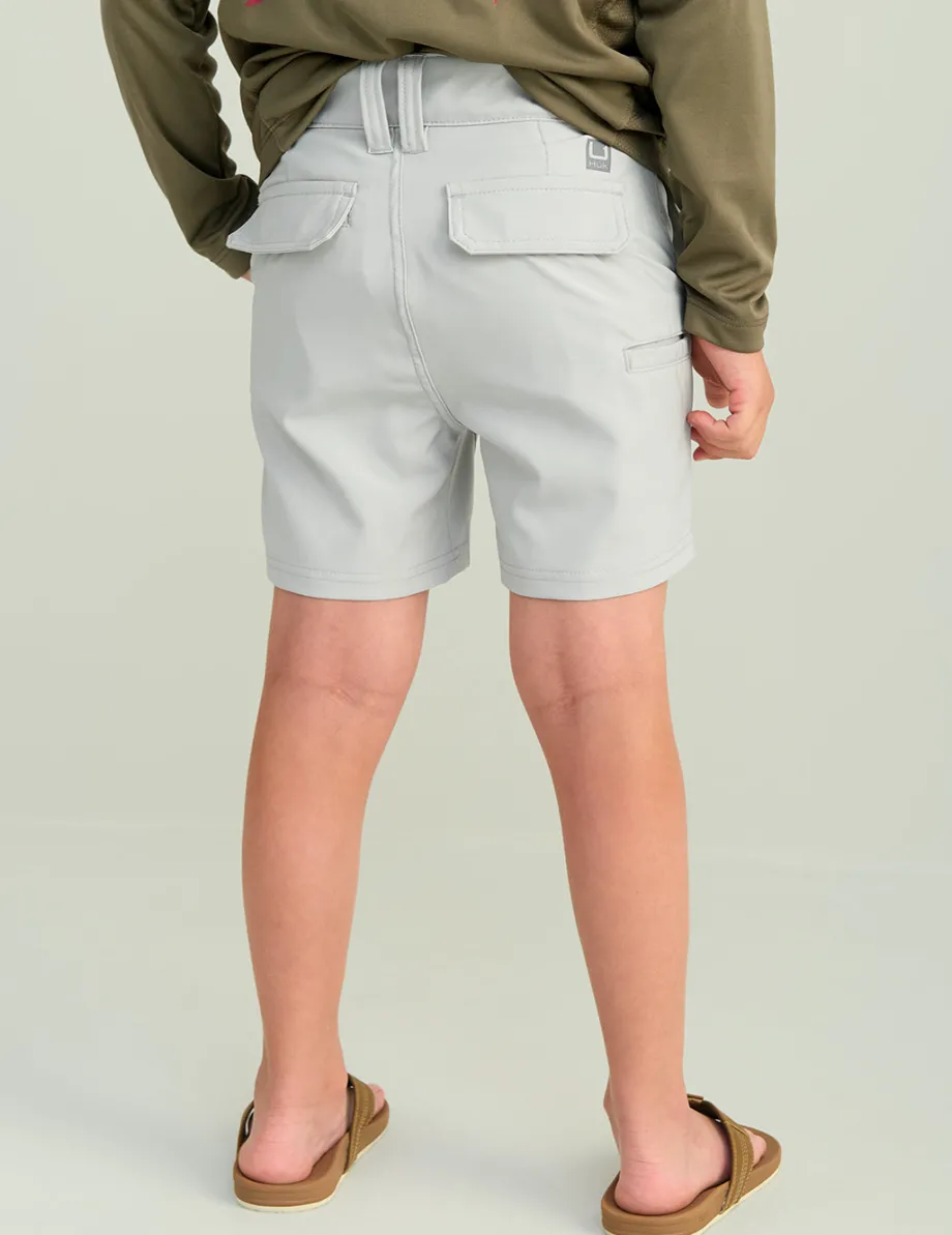 Huk Gear Shorts-Kids Pursuit Short Harbor Mist