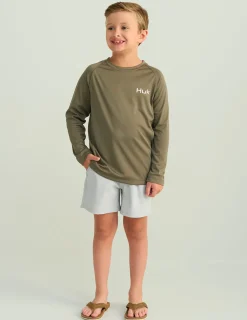Huk Gear Shorts-Kids Pursuit Short Harbor Mist
