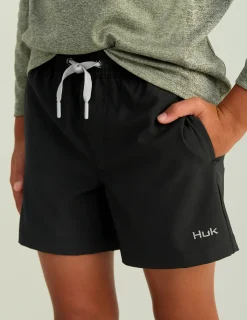 Huk Gear Swim-Kids Pursuit Volley Swim Short Black