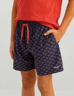 Huk Gear Swim-Kids Pursuit Volley Swim Short Naval Academy Huk and Bars