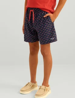 Huk Gear Swim-Kids Pursuit Volley Swim Short Naval Academy Huk and Bars