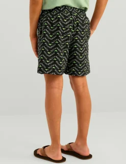 Huk Gear Swim-Kids Pursuit Volley Swim Short Black Marlin Pyramid