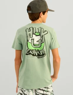 Huk Gear T-Shirts-Kids Rad Series Tee Fog Green