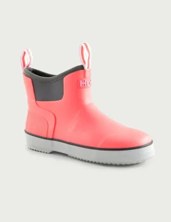 Huk Gear Boots|Rainwear-Kids Rogue Wave Boots Neon Coral