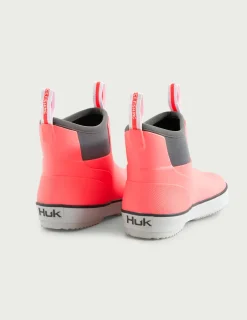 Huk Gear Boots|Rainwear-Kids Rogue Wave Boots Neon Coral