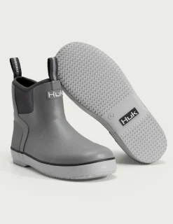 Huk Gear Boots|Rainwear-Kids Rogue Wave Boots Grey