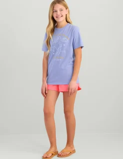 Huk Gear T-Shirts-Kids Seahorse Tee Lightning Sky