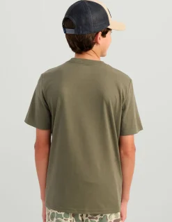 Huk Gear T-Shirts-Kids Seahorse Tee Moss